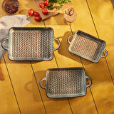 Karaca Culina Reaktif Fırın Kabı Gri 26 cm