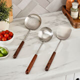 Karaca Pro Master 3 Parça Meşe Ağacı Servis Seti