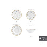 Karaca Forever Bone Fly 24 Parça 6 Kişilik Yemek Takımı