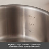 Karaca Power Steel 316+ 3Ply Galileo 8 Parça Çelik Tencere Seti