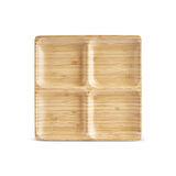 Karaca Bambu Nora 4 Bölmeli Kare Sunumluk