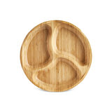 Karaca Bambu Lara 3 Bölmeli Yuvarlak Sunumluk