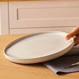 Karaca Massimo Servis Tabağı 27 cm Krem