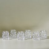 Karaca Bubble 6'lı Kahve Yanı Bardağı Şeffaf 90 ml