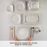 Karaca Square Bone Bridal 60 Parça 12 Kişilik Yemek Takımı