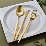 Karaca Callisto 12 Kişilik 84 Parça Gold Çatal Kaşık Bıçak Takımı