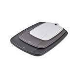 Karaca Triocut 3'lü Ölçülü Kesme Tahtası Gri