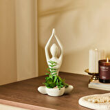 Karaca Home Palvin Asana Dekoratif Sukulent 13,5 x 13,5 x 25,3 cm