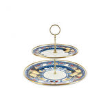 Karaca Amalfi Emaye Katlı Kurabiyelik 21x29 cm