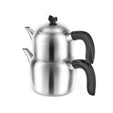 Karaca Laris Mini Boy İndüksiyon Tabanlı Çaydanlık Takımı Siyah