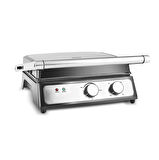 Karaca Inox Press Izgara ve Tost Makinesi 2000W 6 Dilim Kapasiteli 