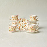 Karaca New Year Yılbaşı Gingerbread 6 Kişilik Kahve Fincan Takımı 80 ml