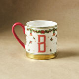 Karaca New Year Yılbaşı Petek B Harfli Kupa 330 ml