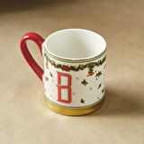 Karaca New Year Yılbaşı Petek B Harfli Kupa 330 ml