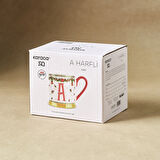 Karaca New Year Yılbaşı Petek A Harfli Kupa 330 ml