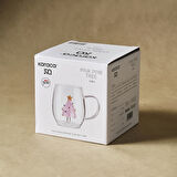 Karaca New Year Yılbaşı Pink Pine Tree Cam Kupa 440 ml