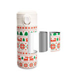 Karaca New Year Yılbaşı Snow Çelik Sızdırmaz Termos 350 ml