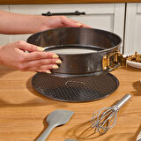 Karaca Black Gold and Pastry 5 Parça Kek Kalıbı ve Pasta Hazırlık Seti