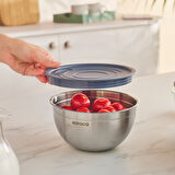 Karaca Kaia 9 Parça Rende Kapaklı Karıştırma ve Saklama Seti Çelik