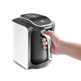 Karaca Hatır Neo-S Sütlü Türk Kahve Makinesi 5 Fincan Kapasiteli Porcelain White