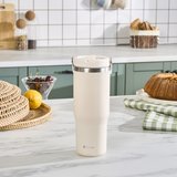 Emsan Star Ice Pipetli Çelik Sızdırmaz Termos Krem 900 ml