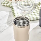 Emsan Star Ice Pipetli Çelik Sızdırmaz Termos Krem 900 ml