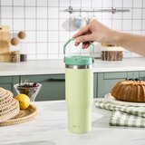 Emsan Star Ice Pipetli Çelik Sızdırmaz Termos Mint 900 ml