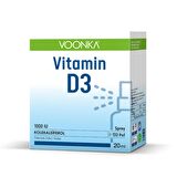 Voonka Vitamin D3 1000 IU Sprey 20 ml