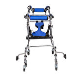 Loco Alüminyum Hemiplegia Rollator Yürüteç|Hemipleji Hastaları Güvenli,Ergonomik Katlanabilir PR-900