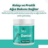 Vet's Plus Dental Çiğnenebilir Tablet 60'lı (Kedi ve Köpekler için Diş Bakımı)