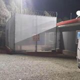 %95'lik Gri - Gümüş Gölgelik File - 1*80 METRE - Branda - Çit Filesi - Şeritli Halkalı