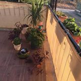 %95'lik Krem Gölgelik File - 6*90 METRE - Branda - Çit Filesi - Şeritli Halkalı