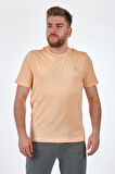 Lumberjack Bisiklet Yaka Pastel-Turuncu Erkek T-Shirt 2SCT1103FX