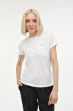 W-SN230 BASIC PES C NECK Beyaz Kadın Kısa Kol T-Shirt