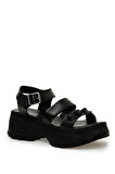 CS23059 3FX Siyah Kadın Spor Sandalet