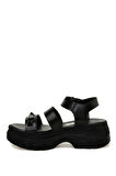 CS23059 3FX Siyah Kadın Spor Sandalet