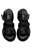 CS23059 3FX Siyah Kadın Spor Sandalet