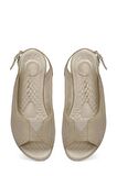 104416.Z3FX Bej Kadın Comfort Sandalet