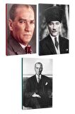 3Lü Atatürk- Çizgili Defter Seti 64 Sayfa
13,5X19,5Cm -1
