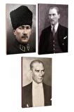 3Lü Atatürk- Çizgili Defter Seti 64 Sayfa
13,5X19,5Cm -8
