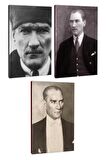 3Lü Atatürk- Çizgili Defter Seti 64 Sayfa
13,5X19,5Cm -9
