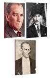 3Lü Atatürk- Çizgili Defter Seti 64 Sayfa
13,5X19,5Cm -10
