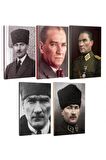 5Li Atatürk- Çizgili Defter Seti 64 Sayfa
13,5X19,5Cm -1