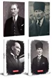 4Lü Atatürk 64 Sayfa 13,5X19,5Cm Defter Ve 176
Sayfa Planlama Defteri Seti -9