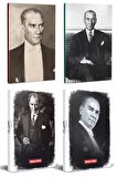 4Lü Atatürk 64 Sayfa 13,5X19,5Cm Defter Ve 176
Sayfa Planlama Defteri Seti -16