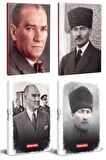 4Lü Atatürk 64 Sayfa 13,5X19,5Cm Defter Ve 176
Sayfa Planlama Defteri Seti -20