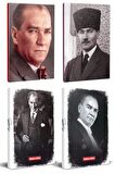4Lü Atatürk 64 Sayfa 13,5X19,5Cm Defter Ve 176
Sayfa Planlama Defteri Seti -22