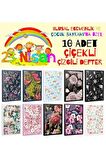 10Lu Çiçek Temalı Çizgili Defter Seti - 64
Sayfa