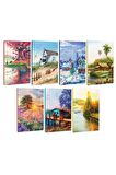 7li Manzara Temalı 13,5x19,5cm 64 Sayfa Çizgili
defter Seti -2
