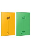 2li Burç-astroloji Temalı 13,5x19,5cm 64 Sayfa
çizgisiz Defter Seti -9